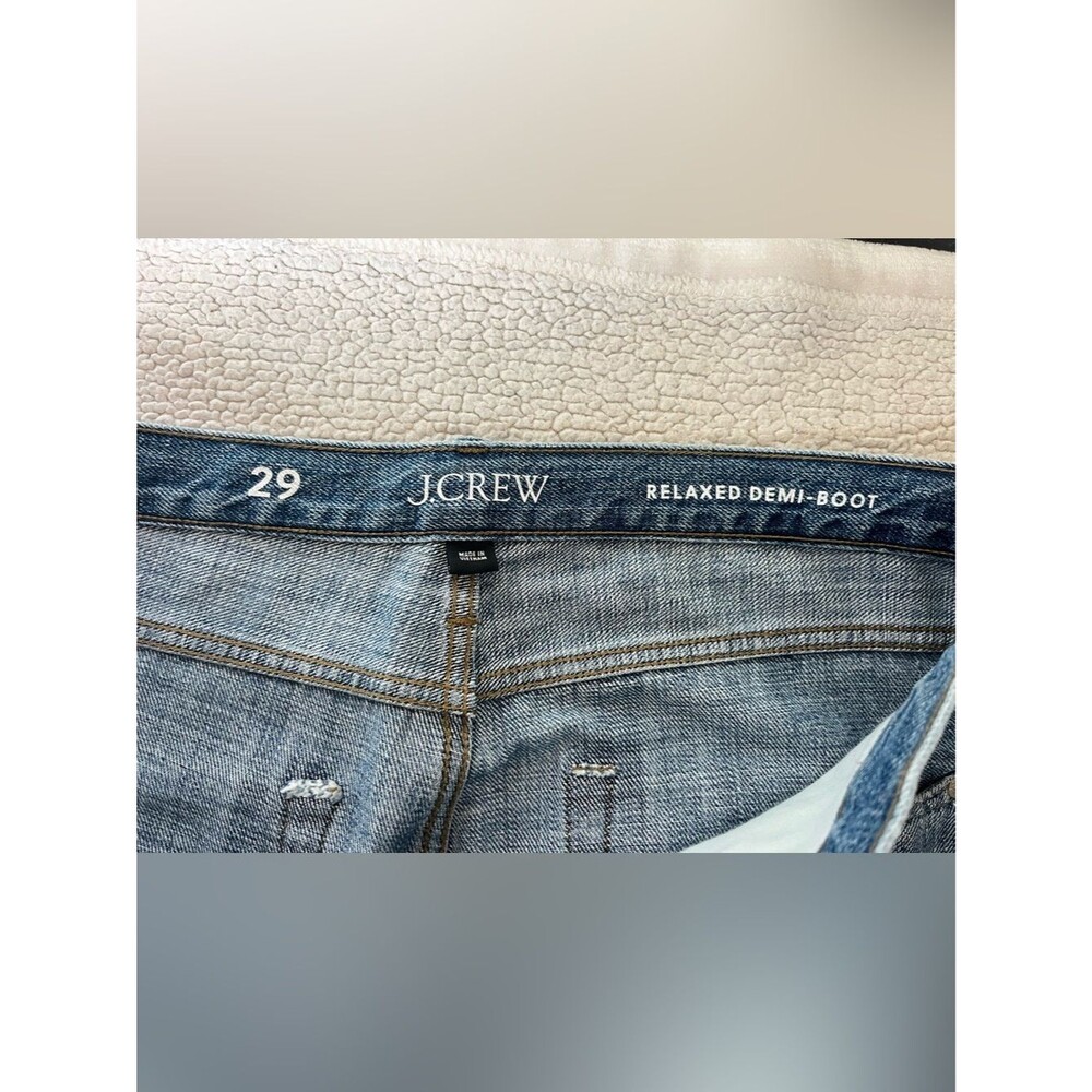 J. Crew Relaxed Demi Boot Jeans Womens 29 - Picture 3 of 8